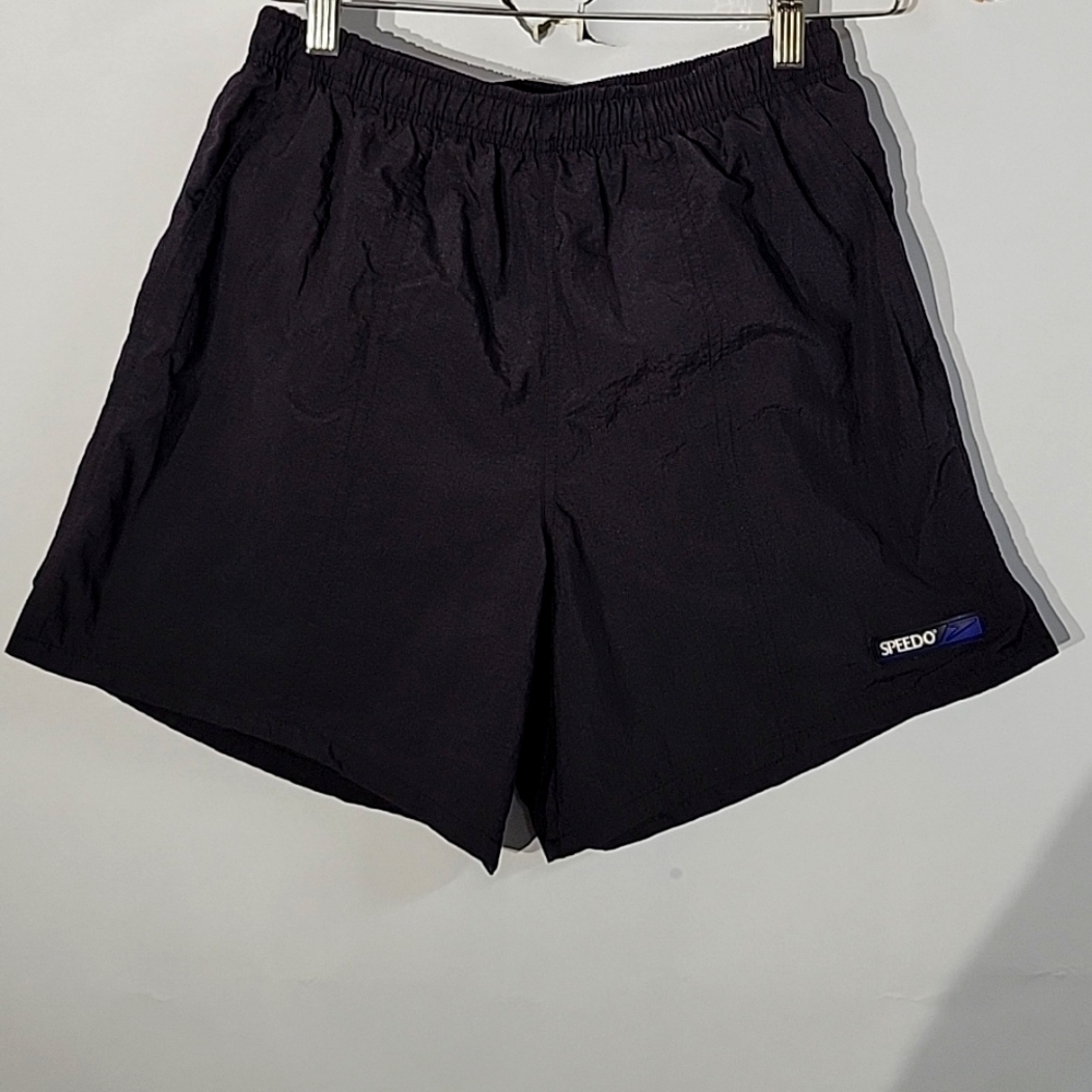 Men's VTG 90's Speedo Swim Trunks, Black, Size Medium